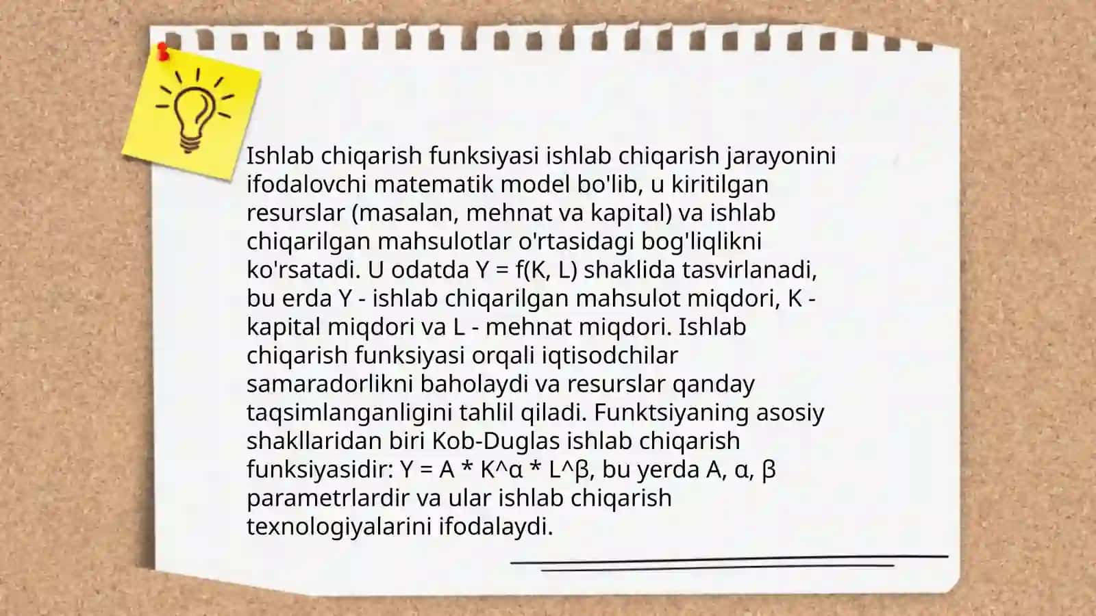 Ishlab chiqarish nazariyasi 4