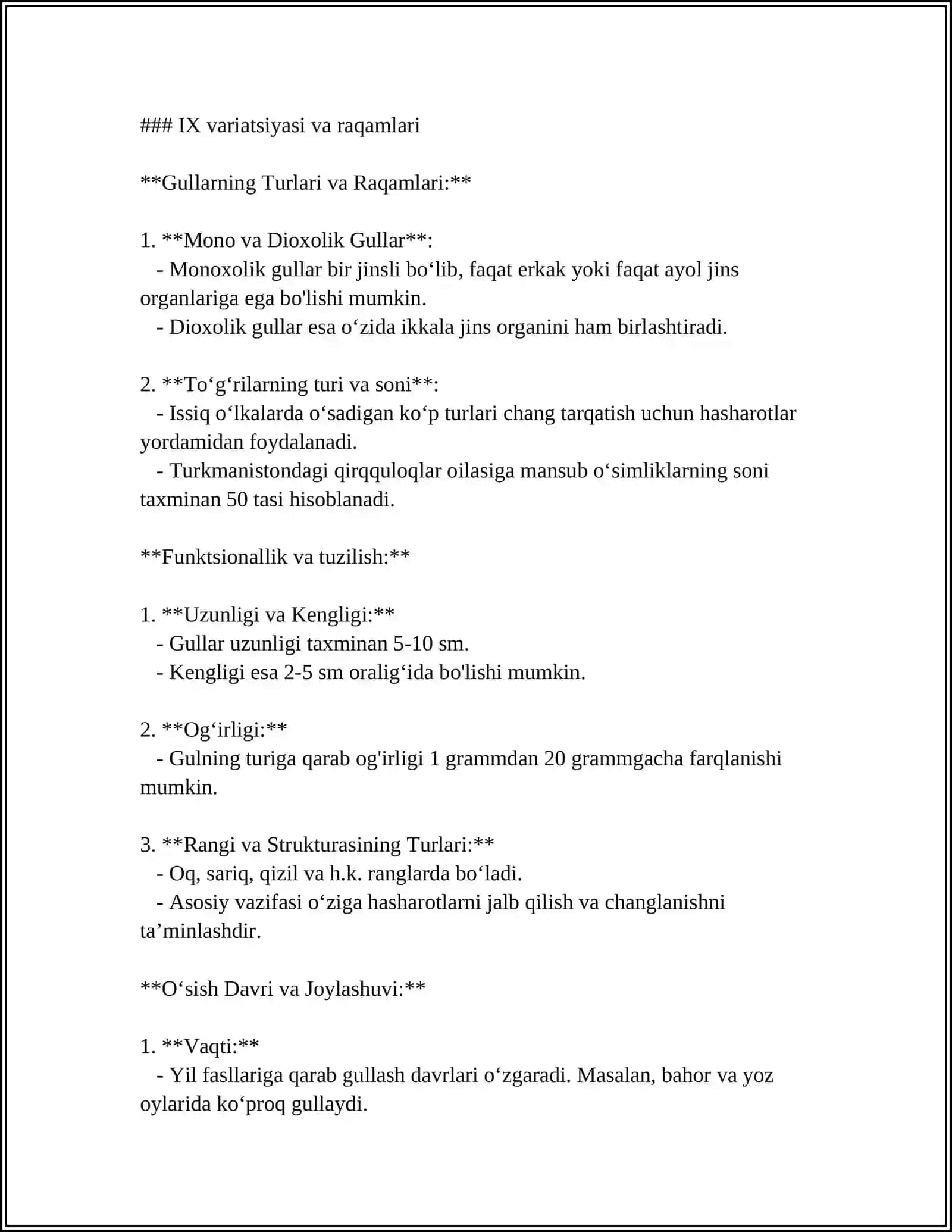 GUL TUZILISHI VA TIPLARI 4