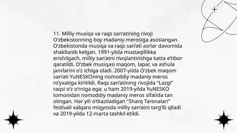 O‘zbekistondagi ma’naviy va madaniy taraqqiyot 4
