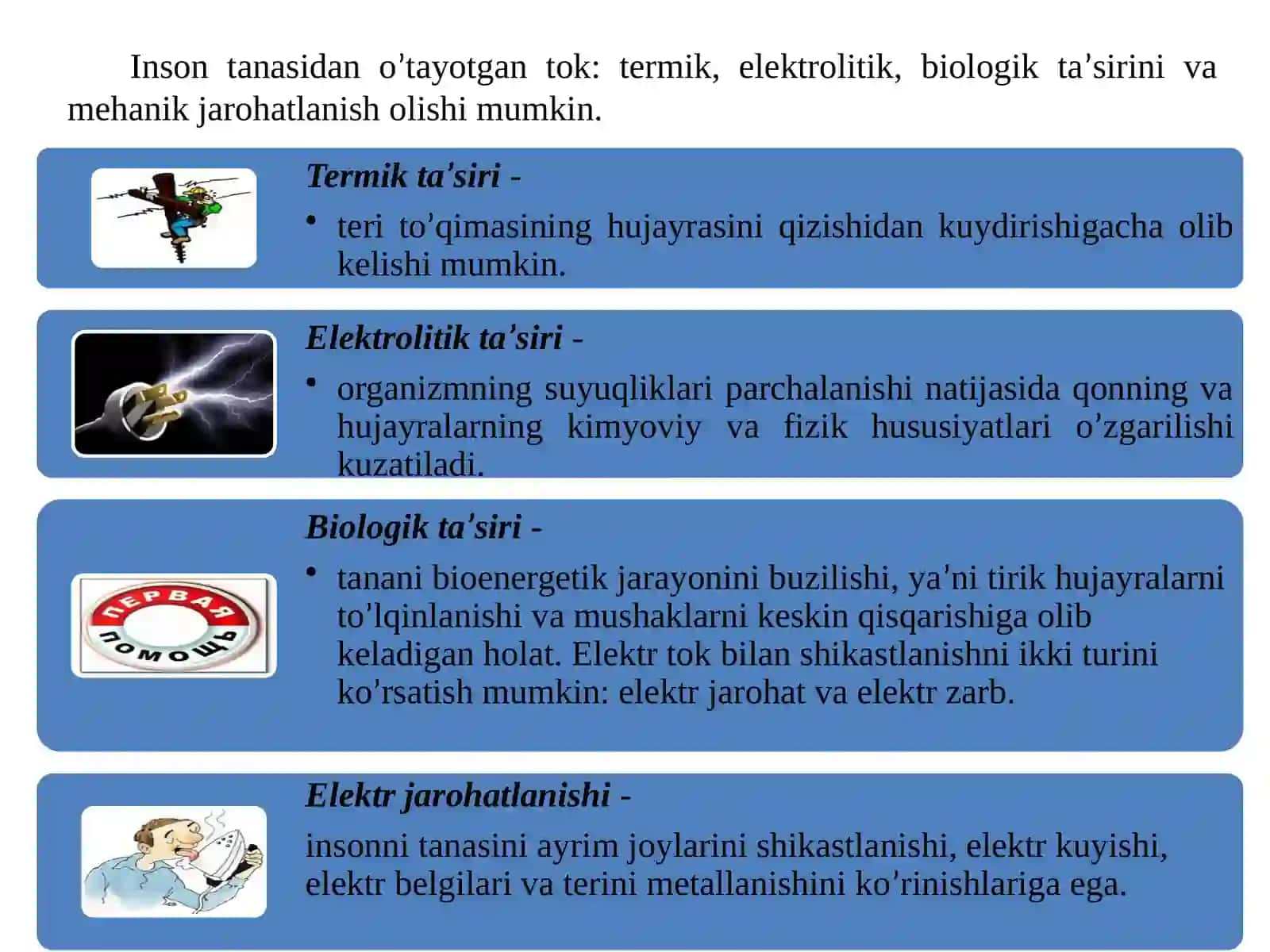Amaliymashg’ulotElektr uskunalarida xavfsizlik choralari 4