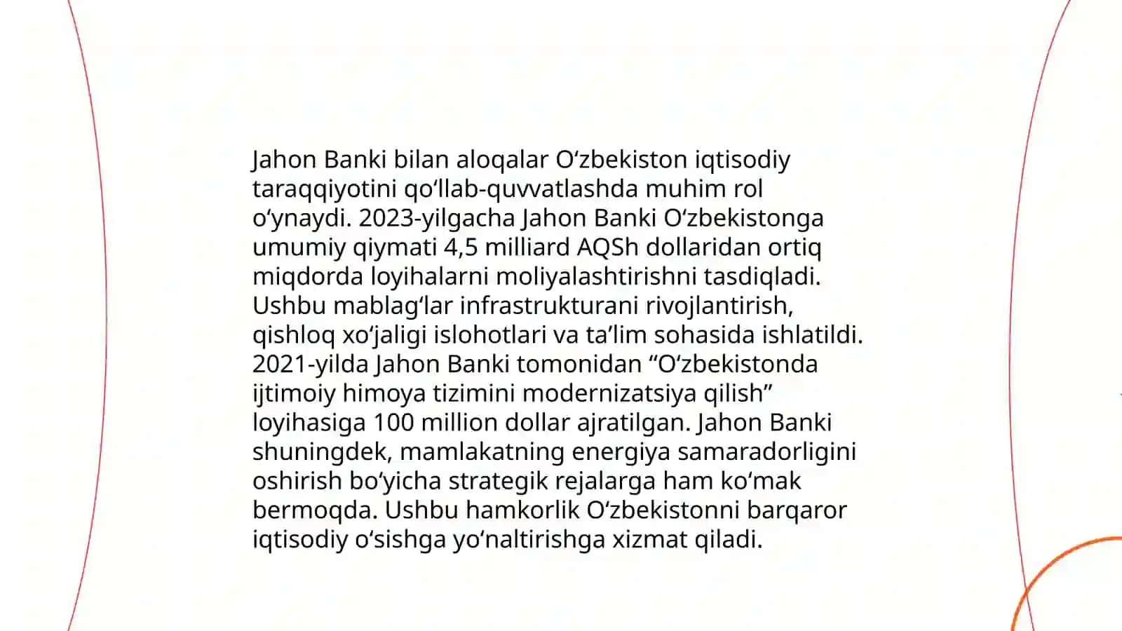 Õzbekistondagi xalqaro tashkilotlar bilan hamkorlik aloqalari 4