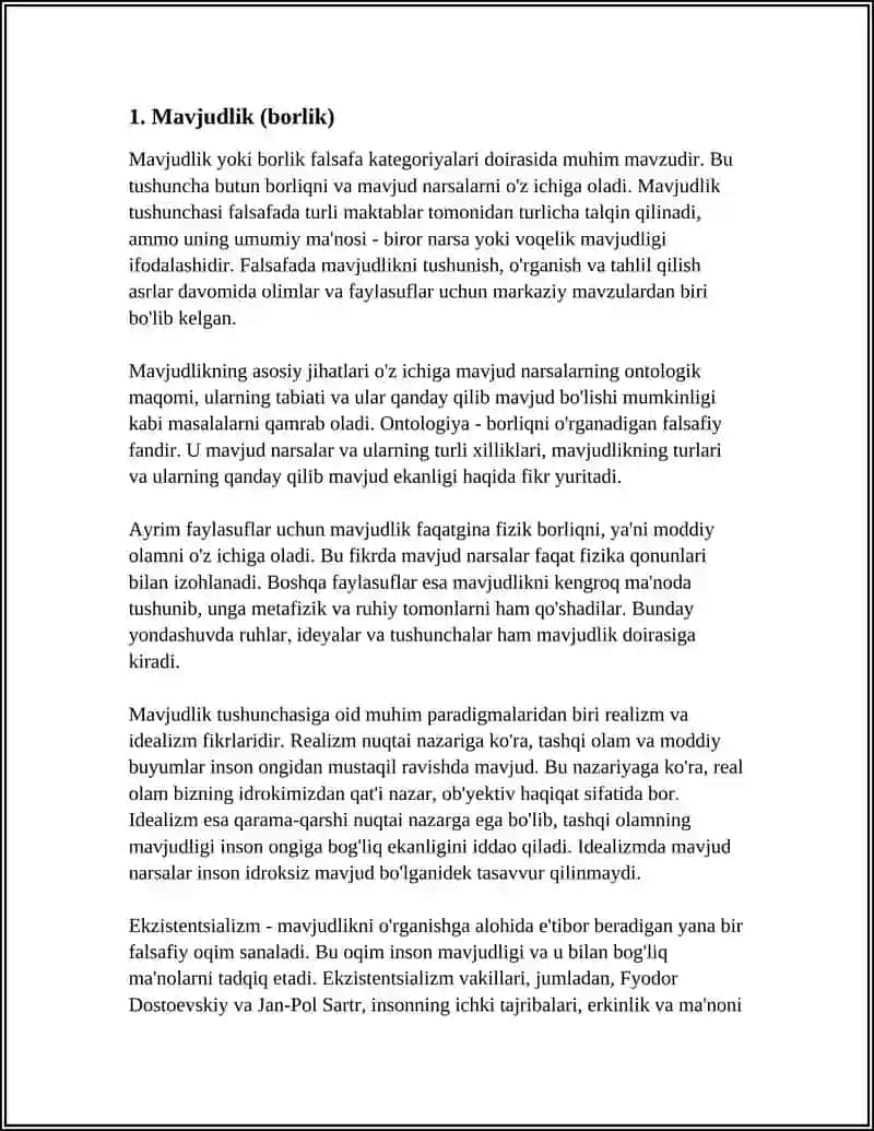 FALSAFA KATEGORIYALARI 4