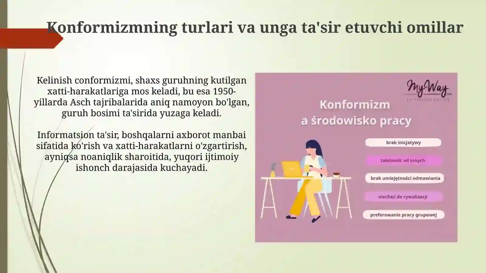 Konformizm va ijtimoiy moslashuv 4