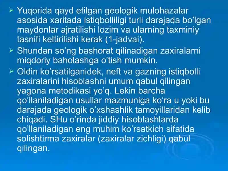 BASHORAT QILINADIGAN ZAXIRALARNI BAHOLASH 4