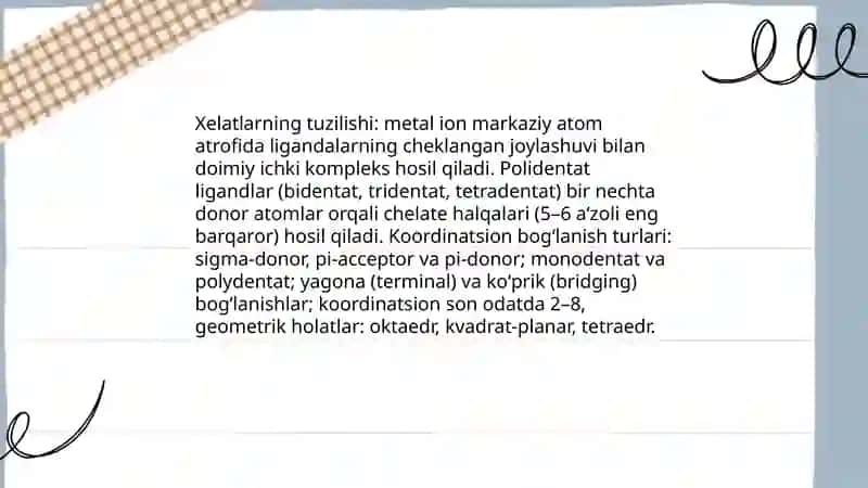 Ichki kompleks birikmalari 4