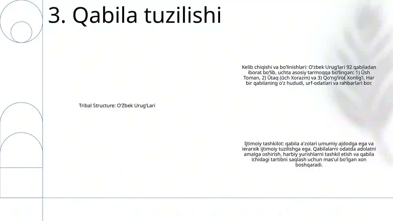 Oʻzbek UrugʻLari 4