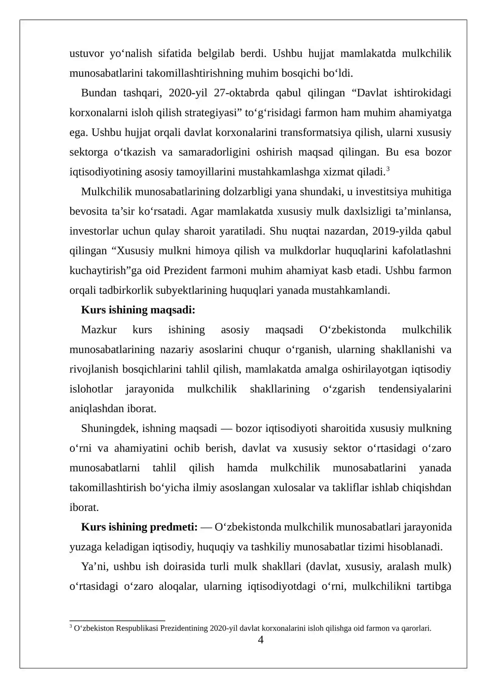 O’zbekistonda mulkchilik munosabatlari 4