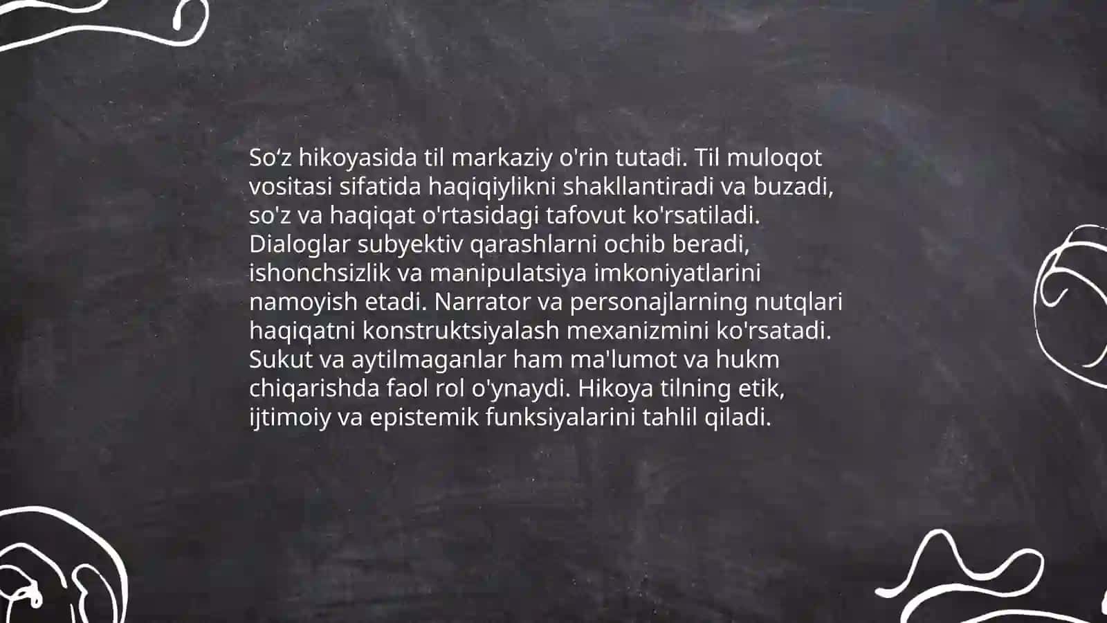 Ulugʻbek Hamdam oʻzbek hikoyachiligi ustasi 4