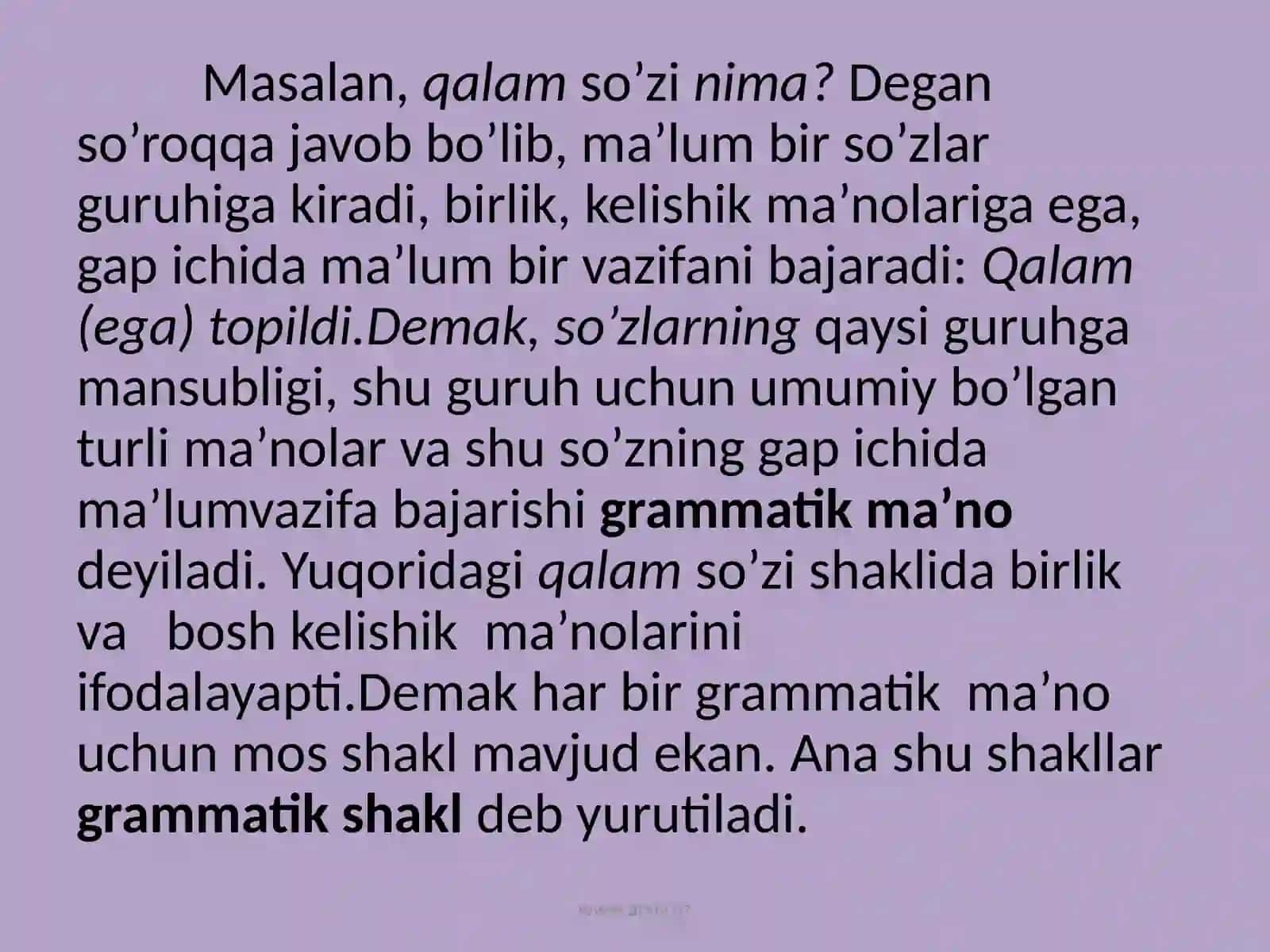 Grammatika haqida umumiy ma’lumot 4