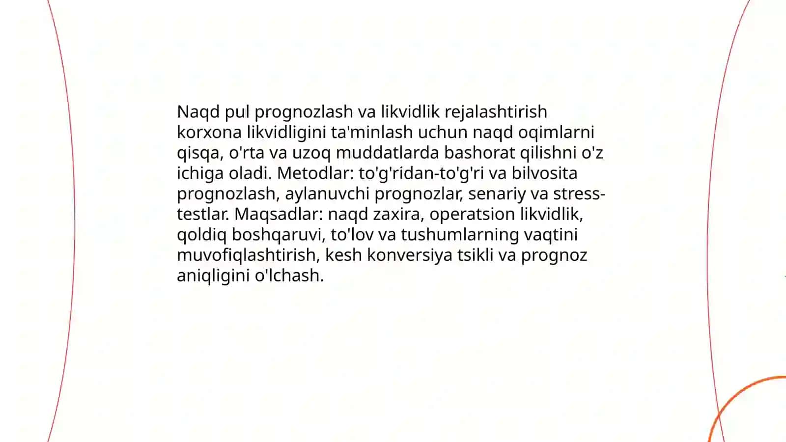 Pul oqimlarini boshqarishning asosiy hususiyatlari 4