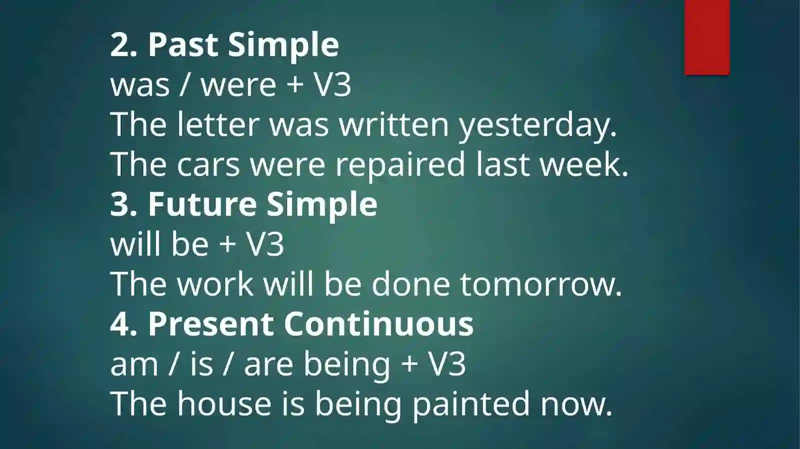 Passive Voice 4