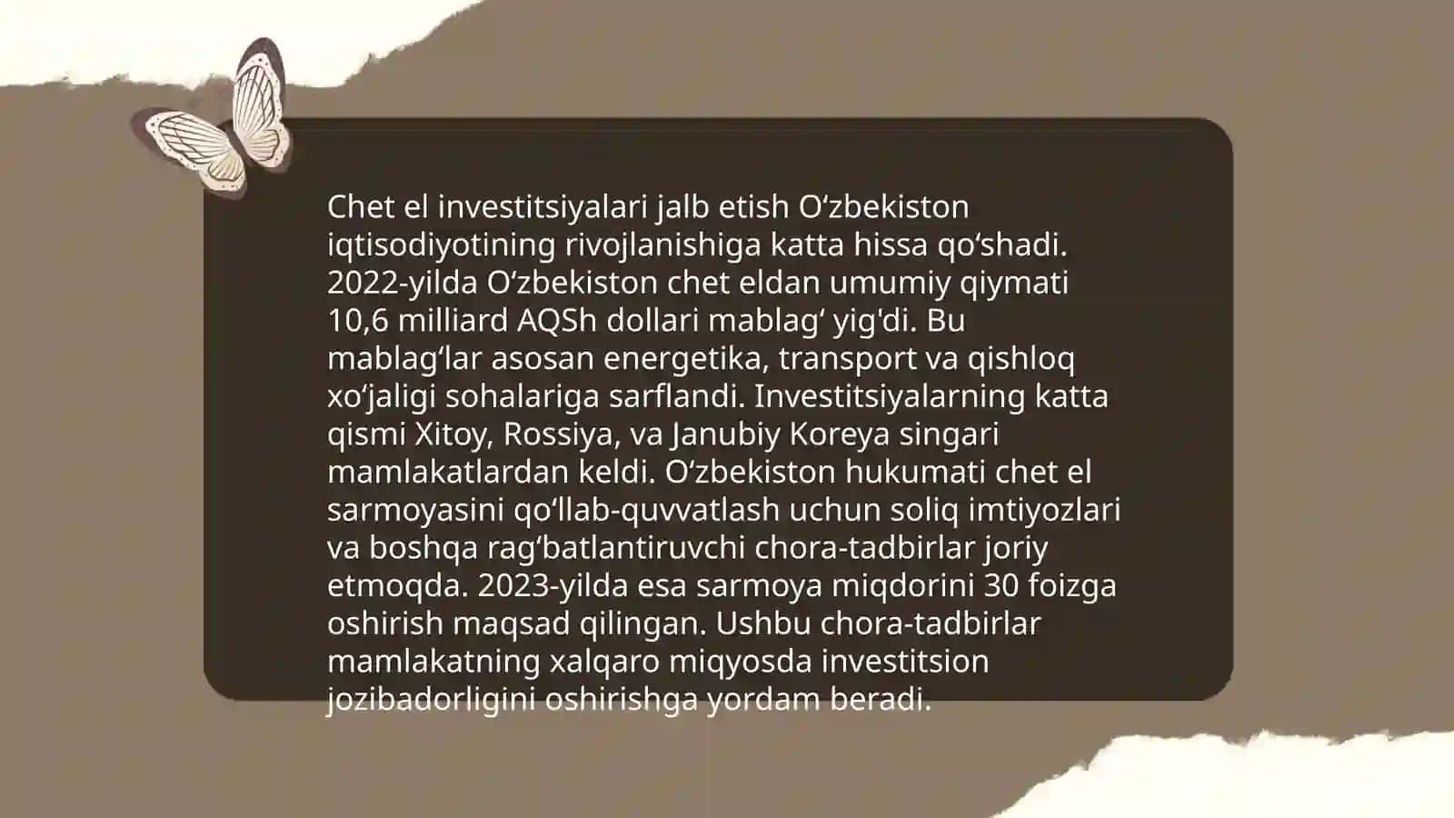Oʻzbekistonning iqtisodiy rivojlanishi 4