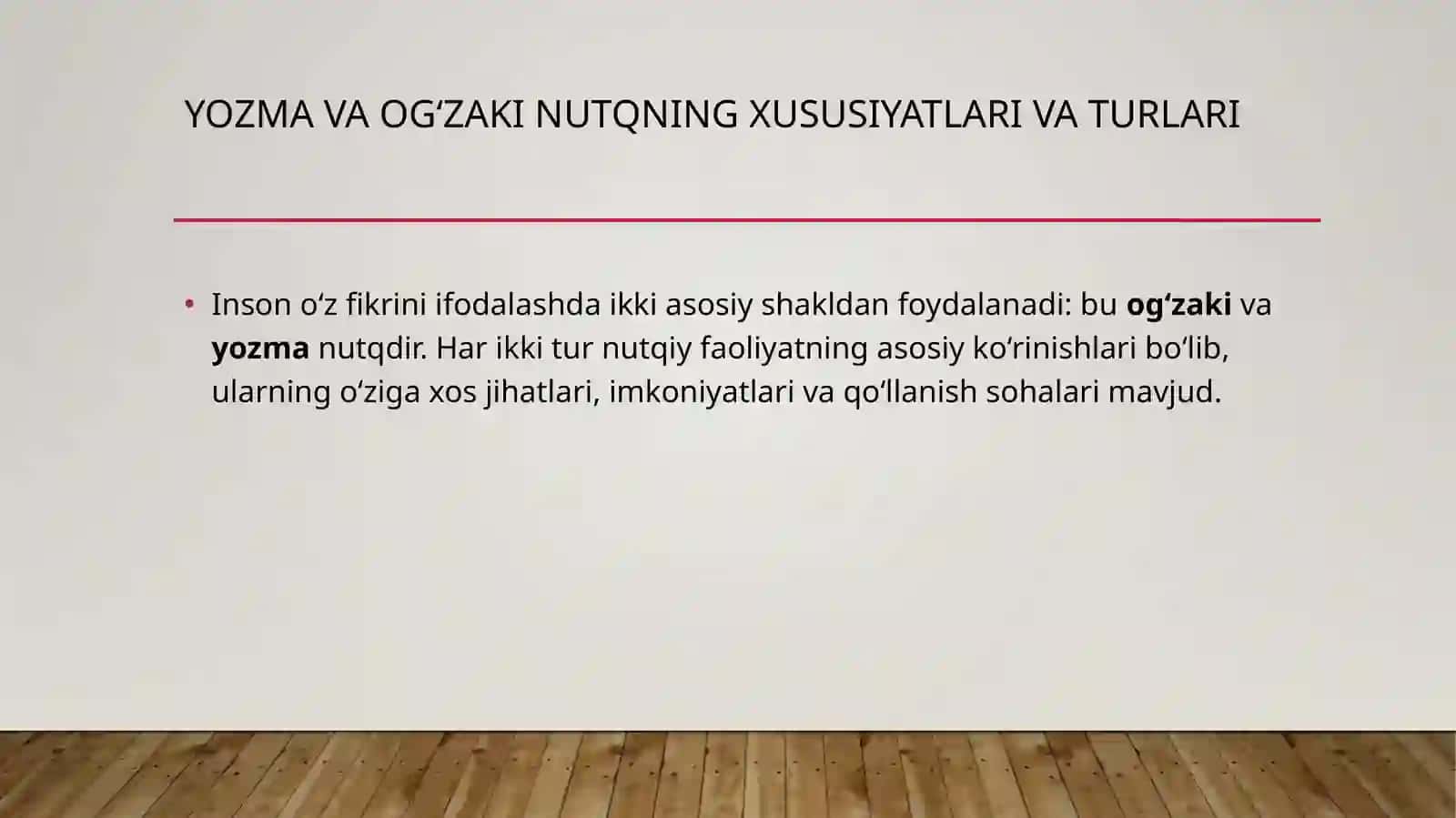 Yozma va og‘zaki nutqning xususiyatlari va turlari tahlili 4