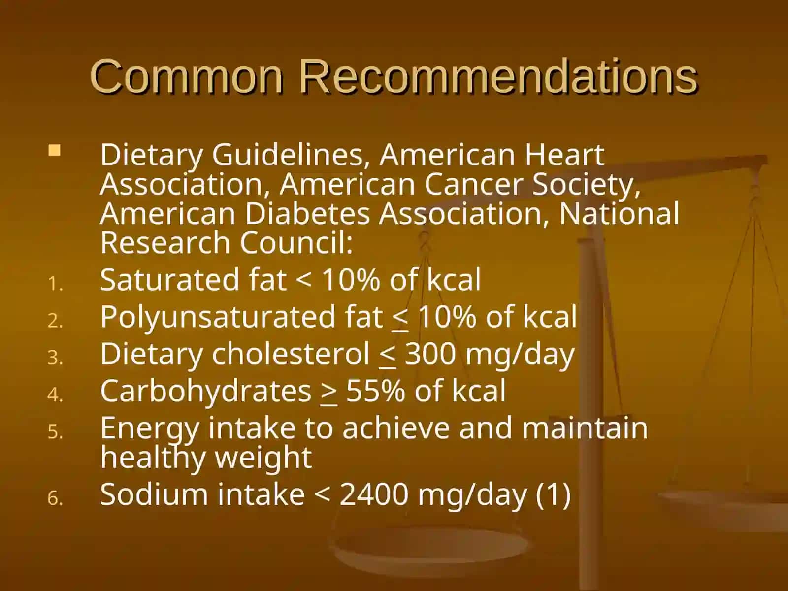 Dietary Guidelines for Americans 4