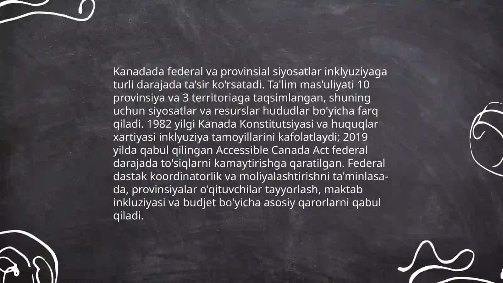 Kanadada inklyuziv ta'lim va uning rivojlanishi 4