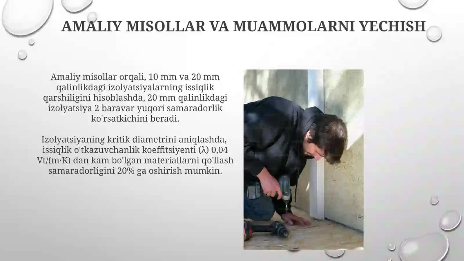 Izolyatsiyaning Kritik Diametrini Aniqlash 4