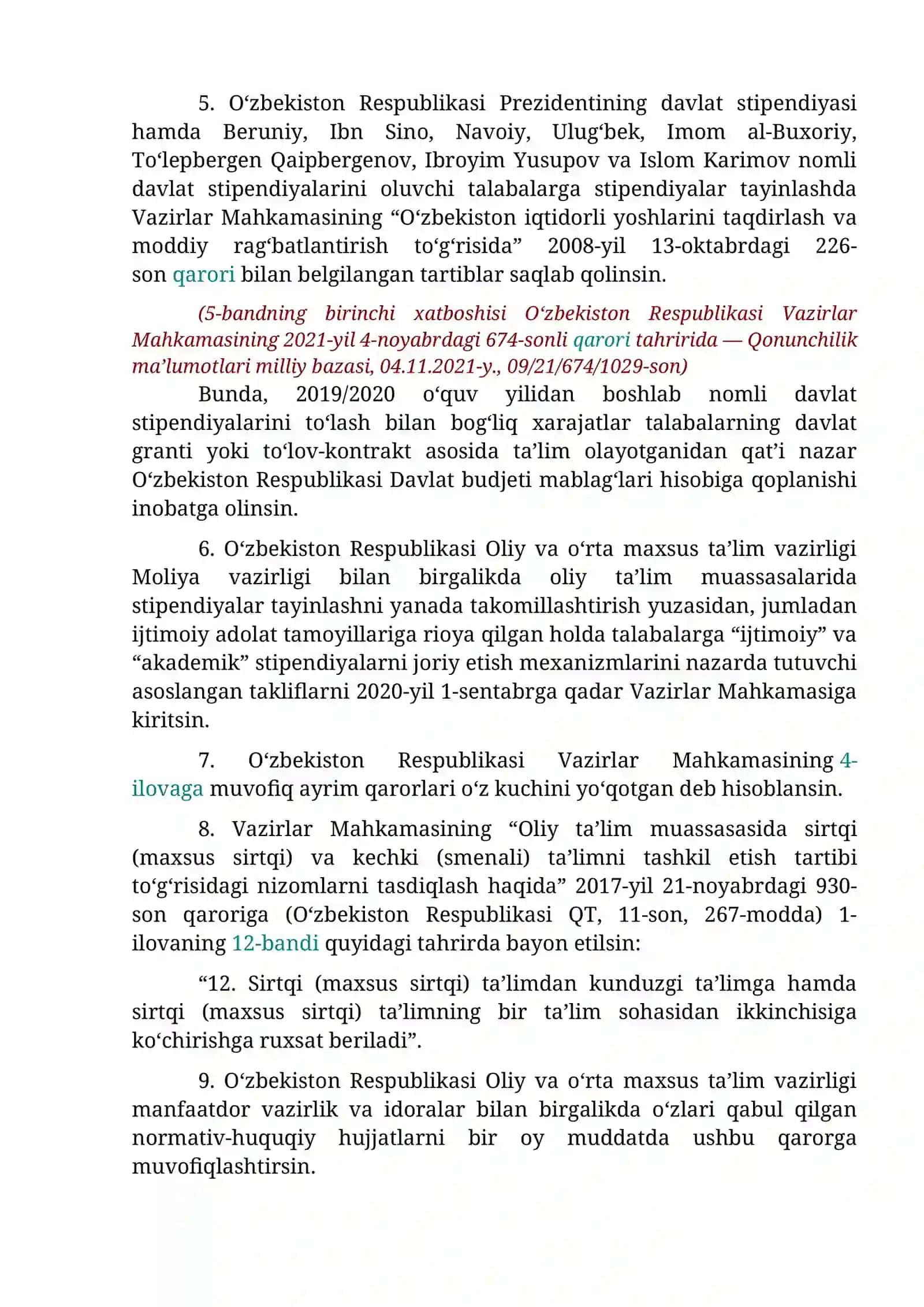 Stipendiyalar miqdori 4