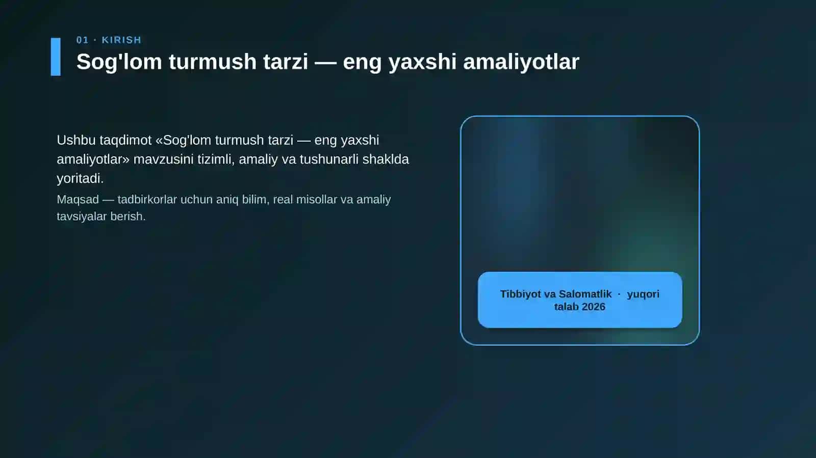 Sog'lom turmush tarzi — eng yaxshi amaliyotlar 4