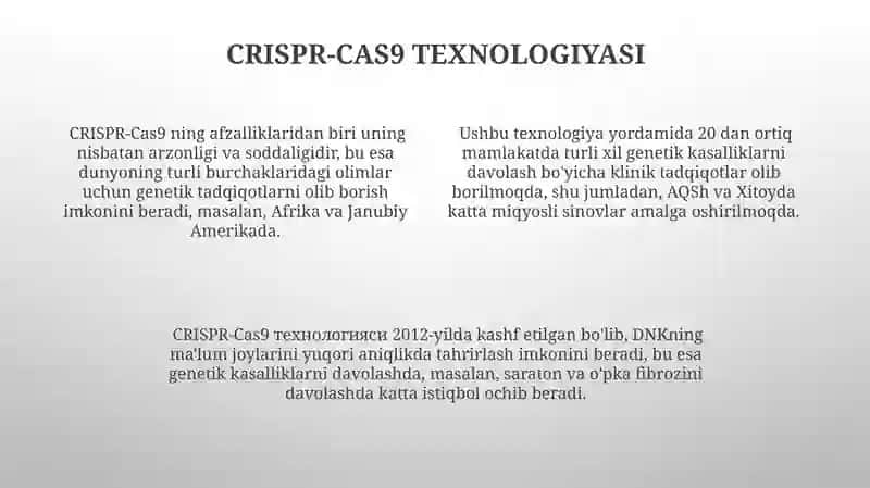 Odam ginetikasining hozirgi zamon usullari 4