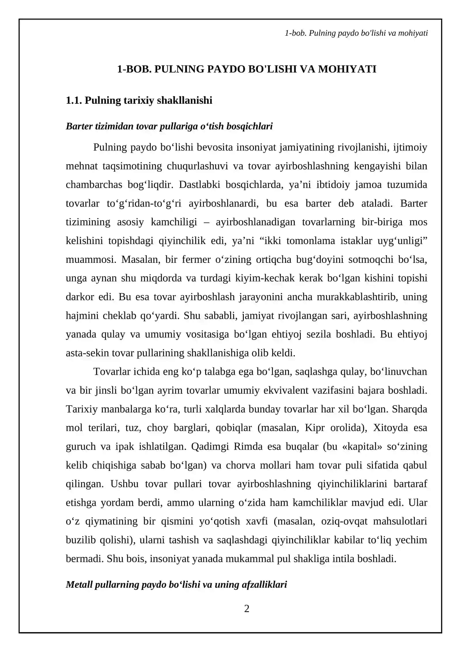 Pulning mohiyati va asosiy vazifalari 4