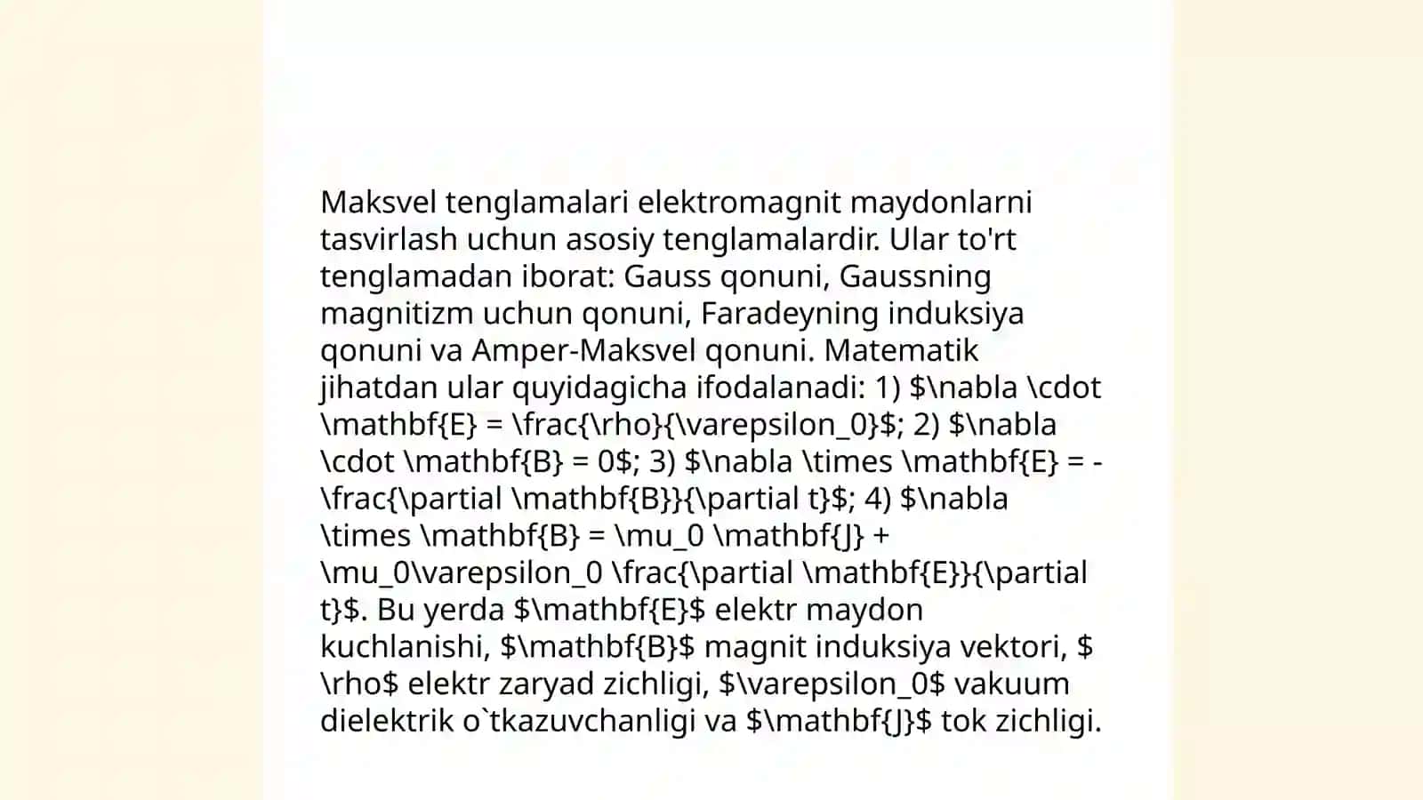 Boʻshliqda elektromagnit maydon 4