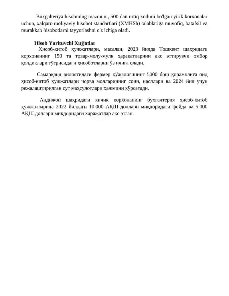 Buxgalteriya va hisob kitoblari 4