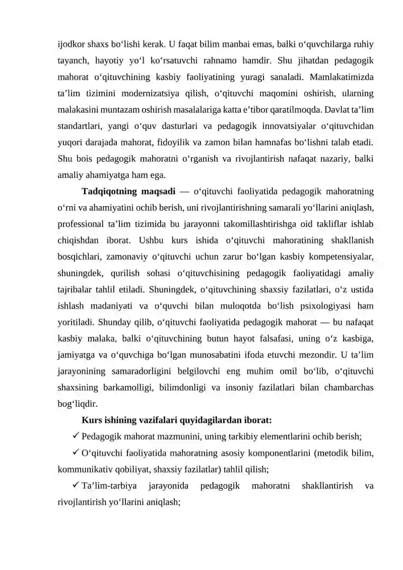 Oʻqituvchi faoliyatida pedagogik mahorat 4