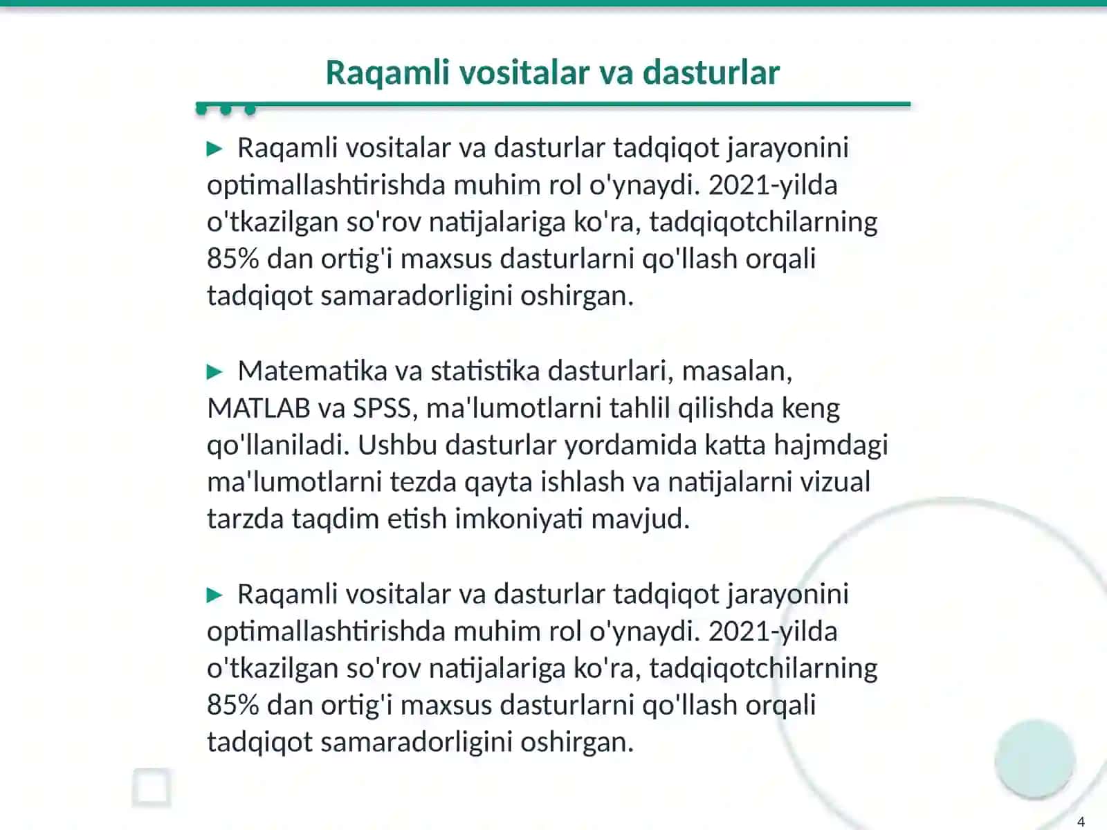 Zamonaviy tadqiqot metodologiyalari 4