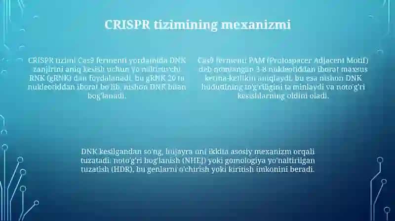 Genetik muhandislikda CRISPR texnologiyasining roli 4