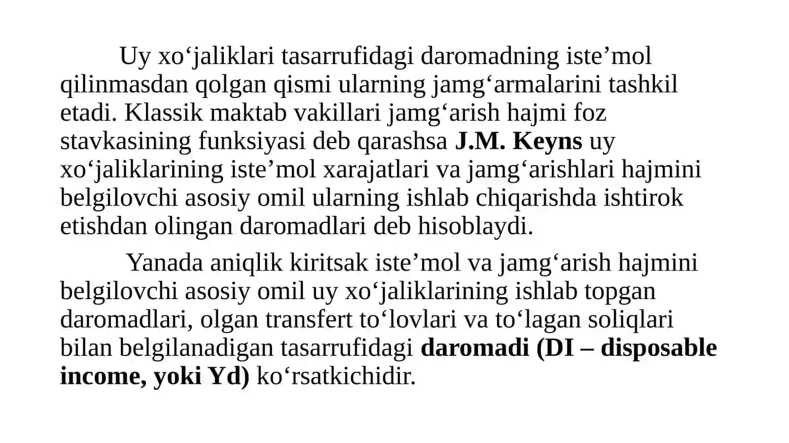 Jamgʻarish va isteʼmol 4