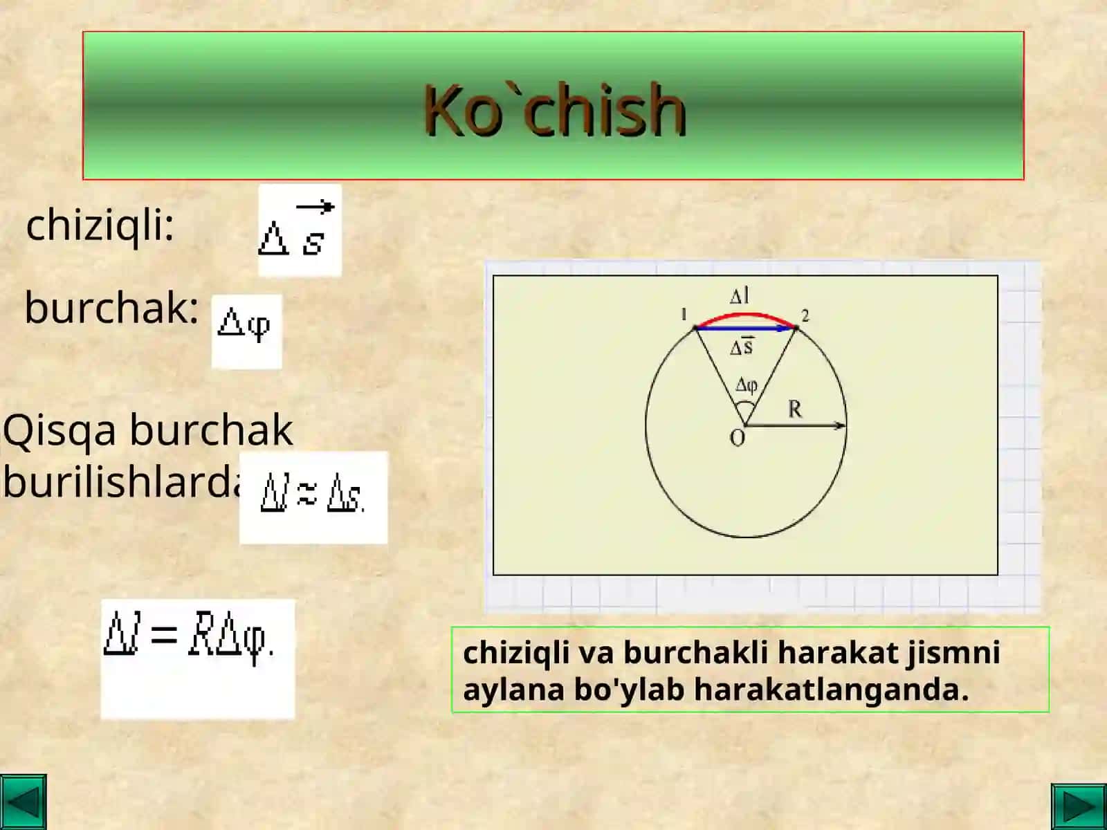 Harakatning xususiyatlari 4