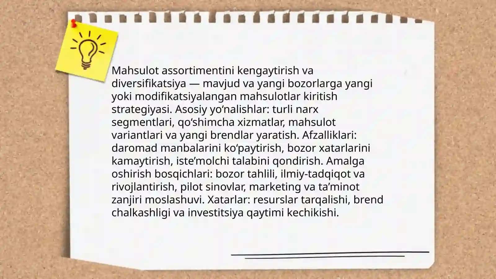 Korxona faoliyatini kengaytirish 4