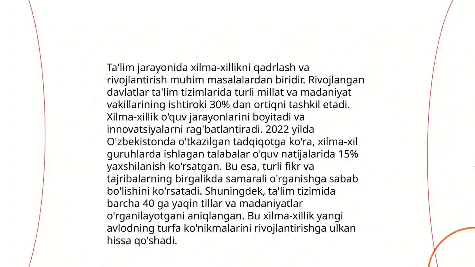 Chet tillarni o'qitishda tenglik, xilma-xillik va inklyuzivlik tamoyillarini ilgari surish, pedagoglarning farovonligi, ruhiy salomatligi va ustoz sifatida mukammallikka intilish 4