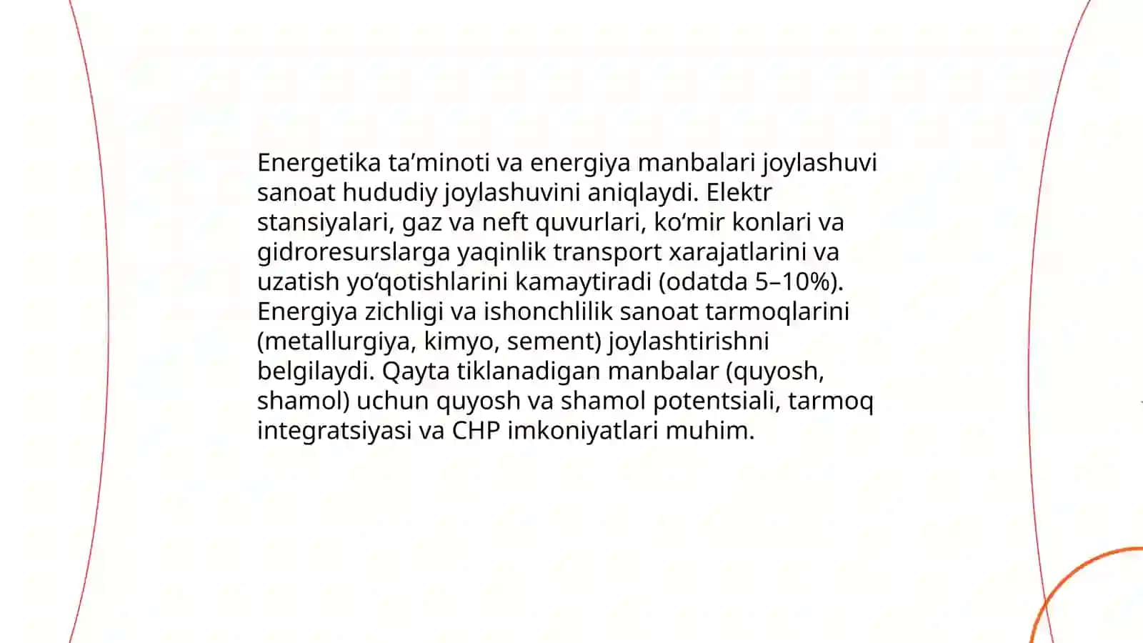 Sanoatni hududiy joylashtirish omillari 4