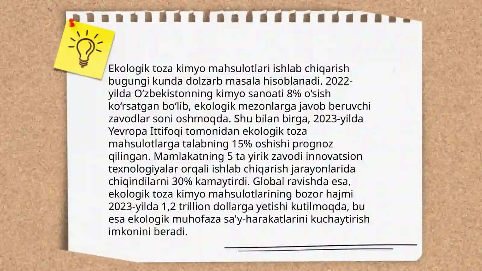 Kimyo Sanoati sohasidagi ozgarishlar 4