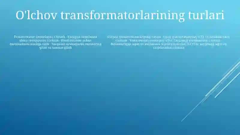 O'Lchov Transformatorlari Qo'Lanilgan Zanjirlarni Hisoblash 4