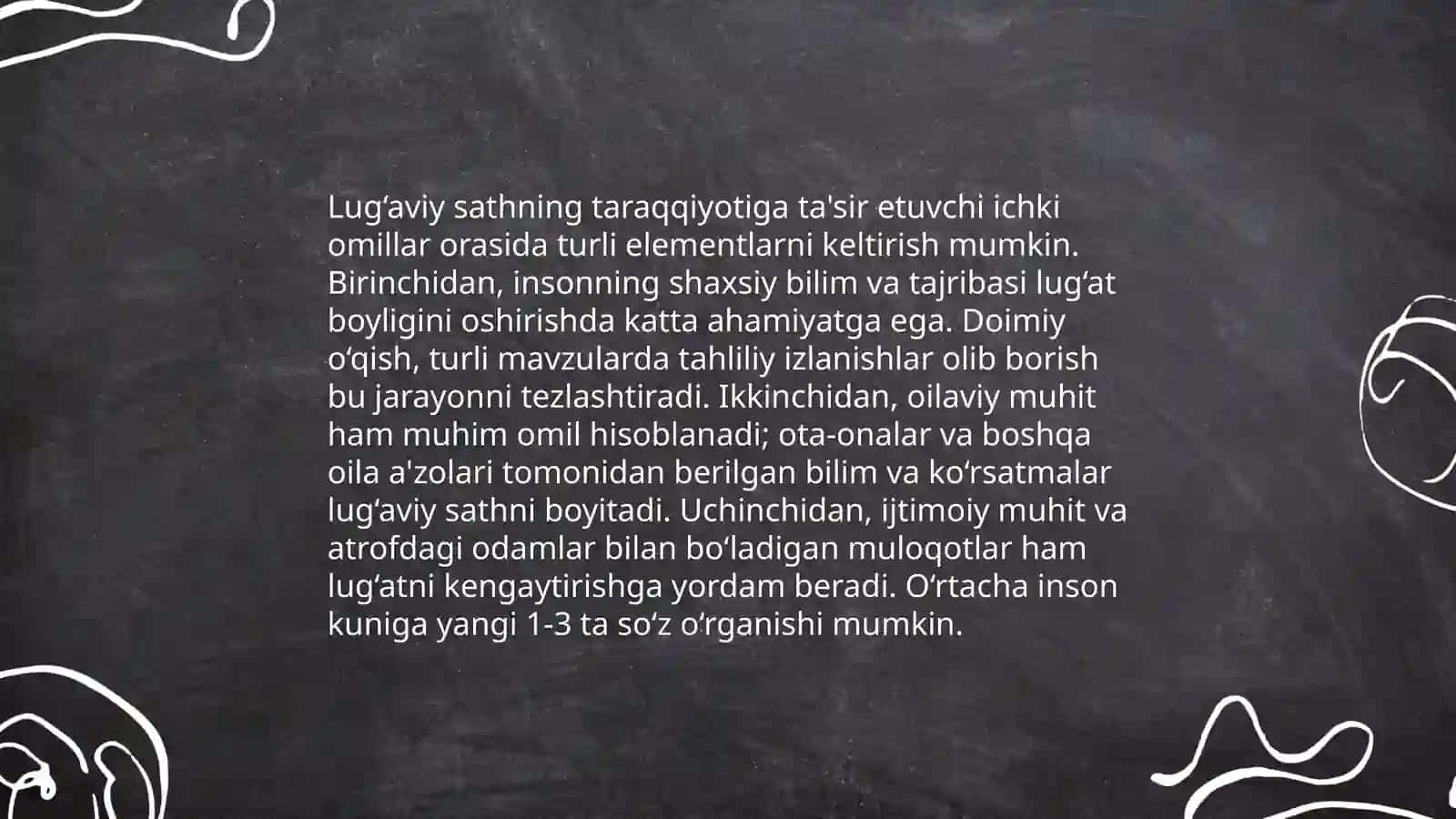 Lug'aviy sath taraqqiyoti ichki va tashqi omillar 4