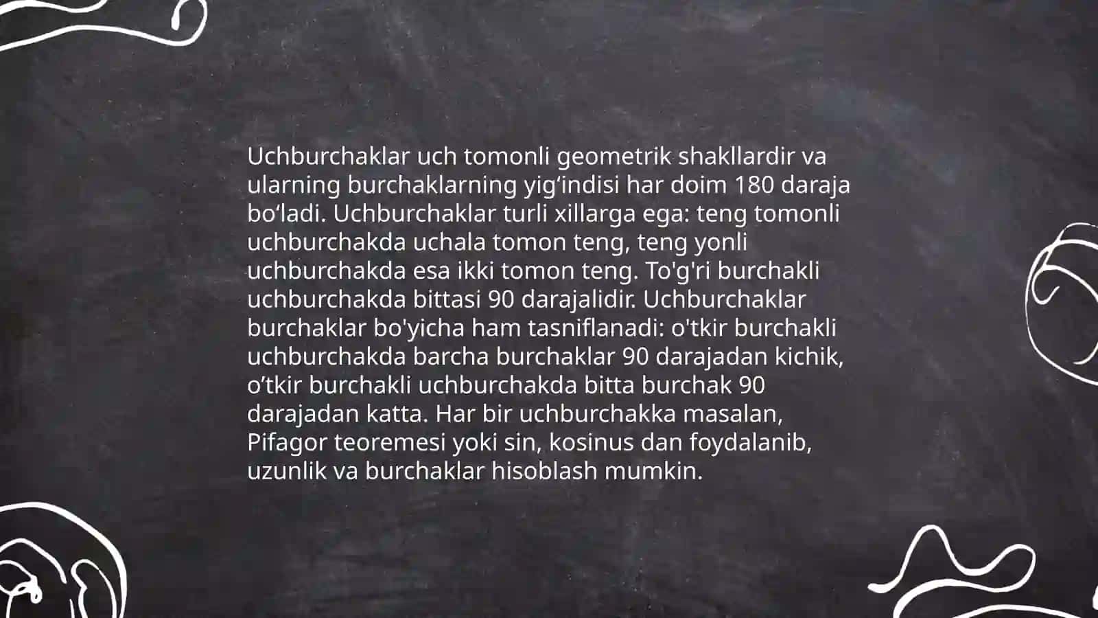 Uy dizaynida Pifagor teoremasi asoslari 4
