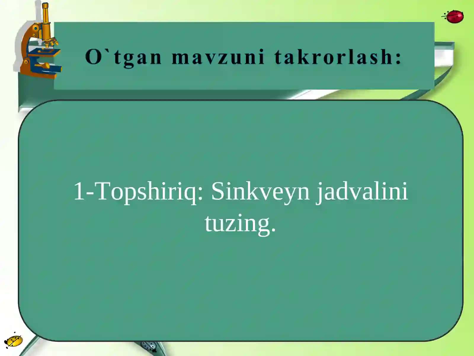 QIRQQULOQLAR BO`LIMI 4