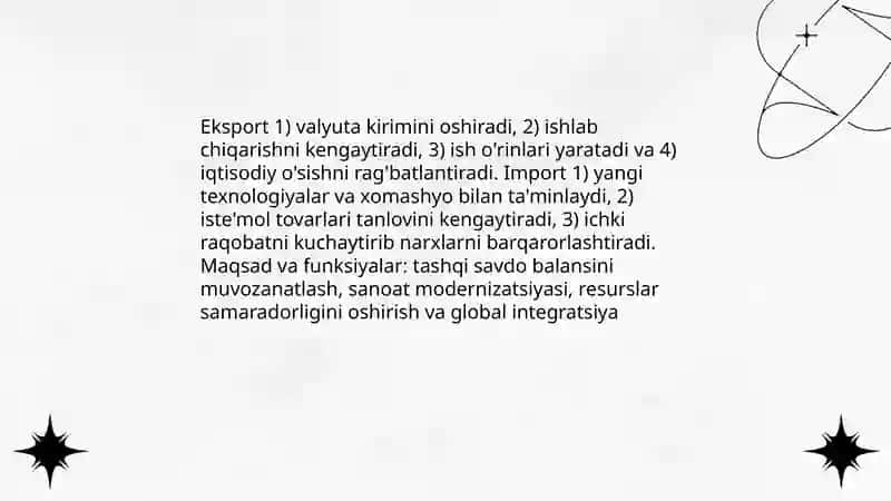 Export va Import tushunchalarini taqqoslash 4