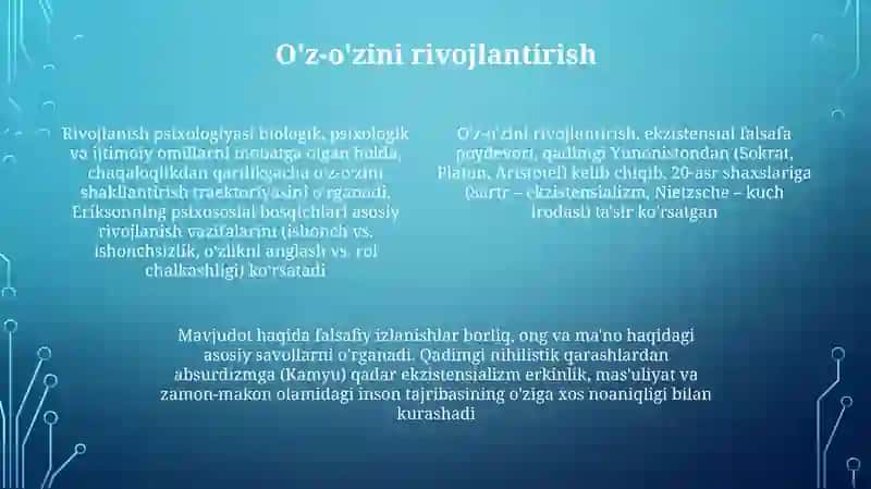 Borliq va rivojlanish falsafasi 4