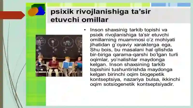 Inson psixikasining ontogenez darivojlanishi 4