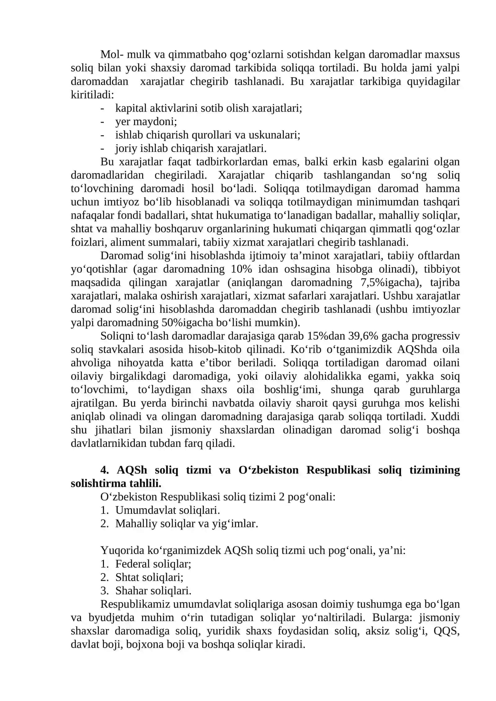 AQSH SOLIQ TIZIMI 4