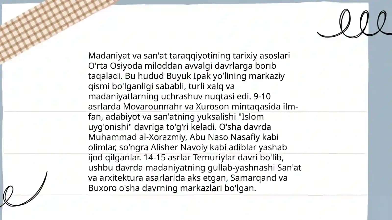 Madaniyat tizimida san'at masalalari 4