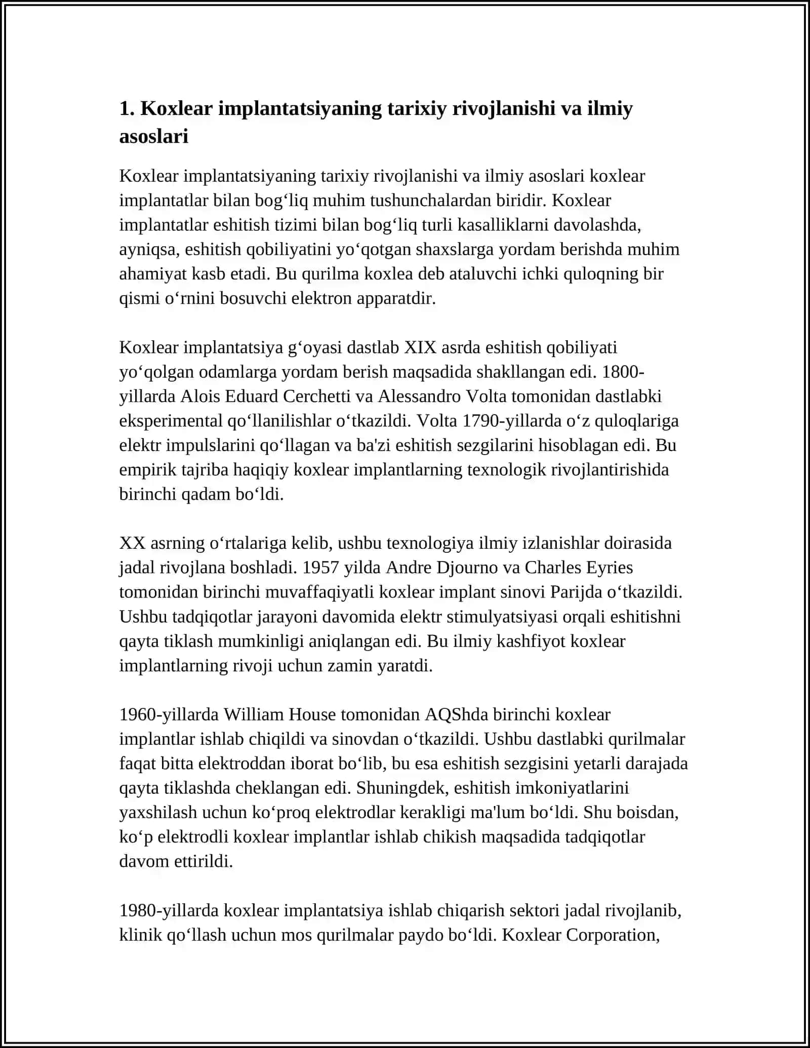 KOXLEAR IMPLANTATSIYANING ILMIY -NAZARIY ASOSLARI 4