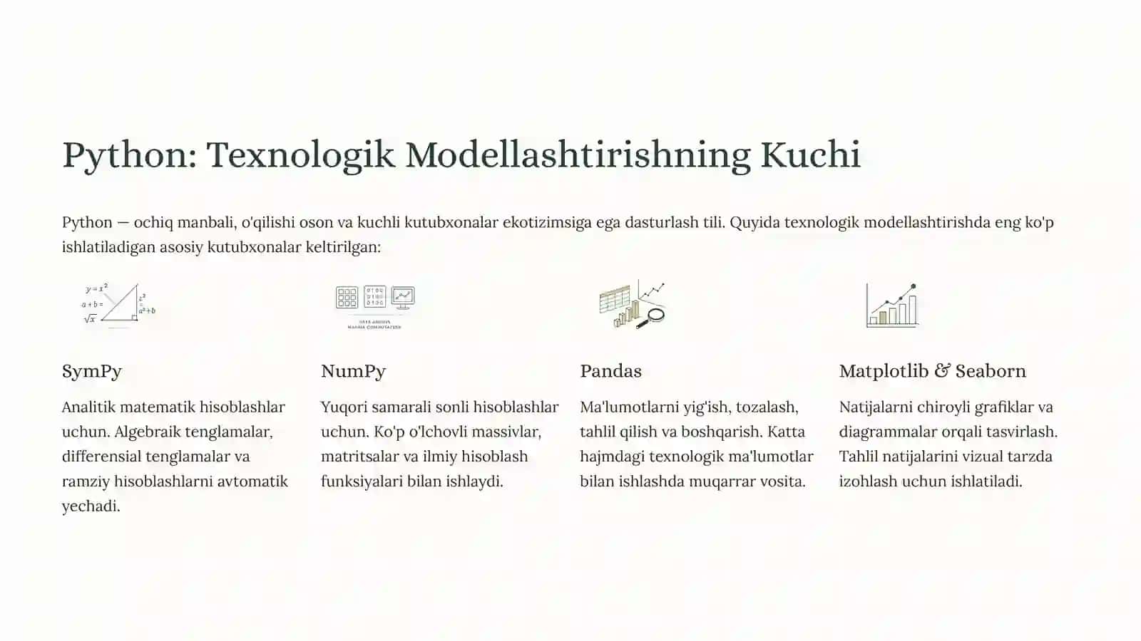 Python: Texnologik Tizimlarni Modellashtirish 4