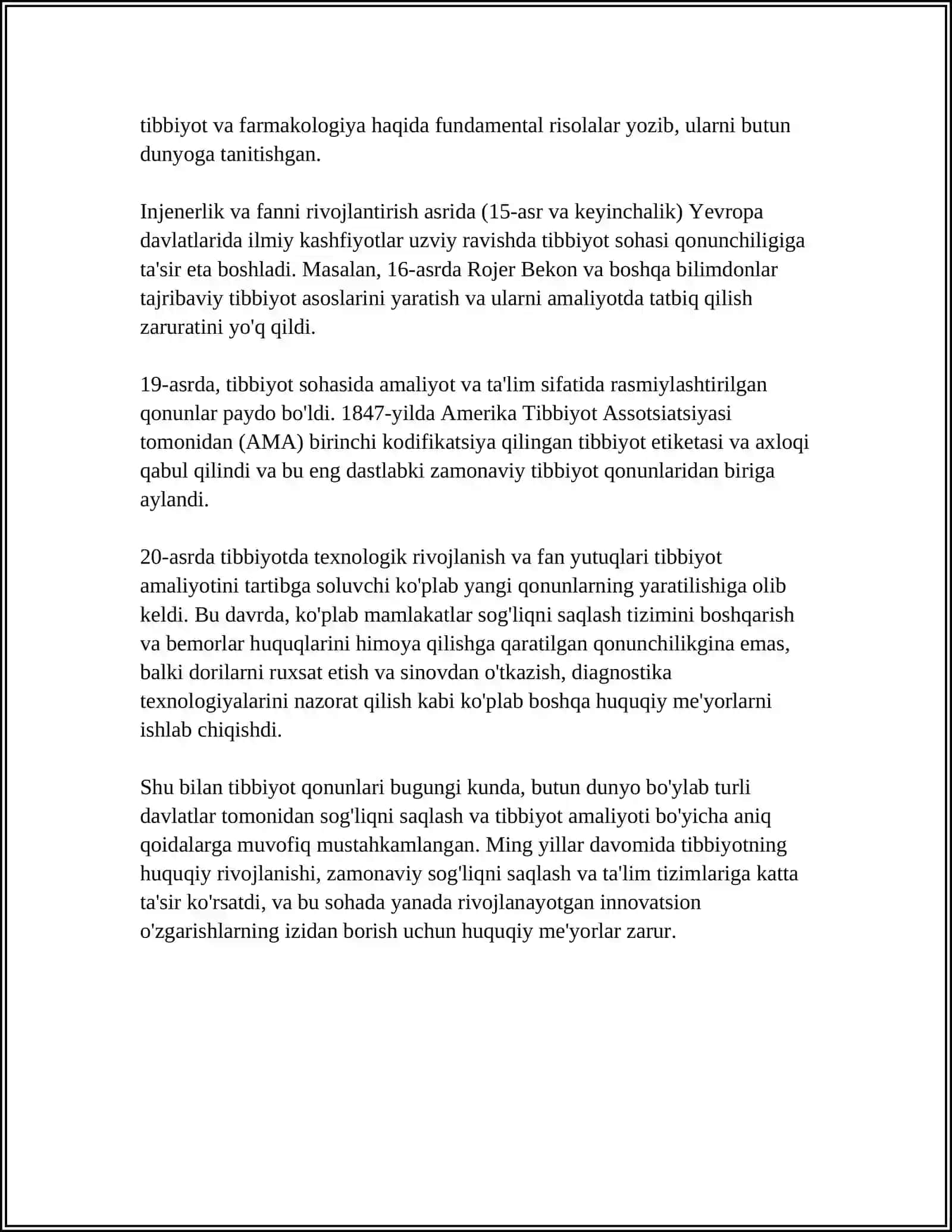 TIB QONUNLARI REFERAT 4