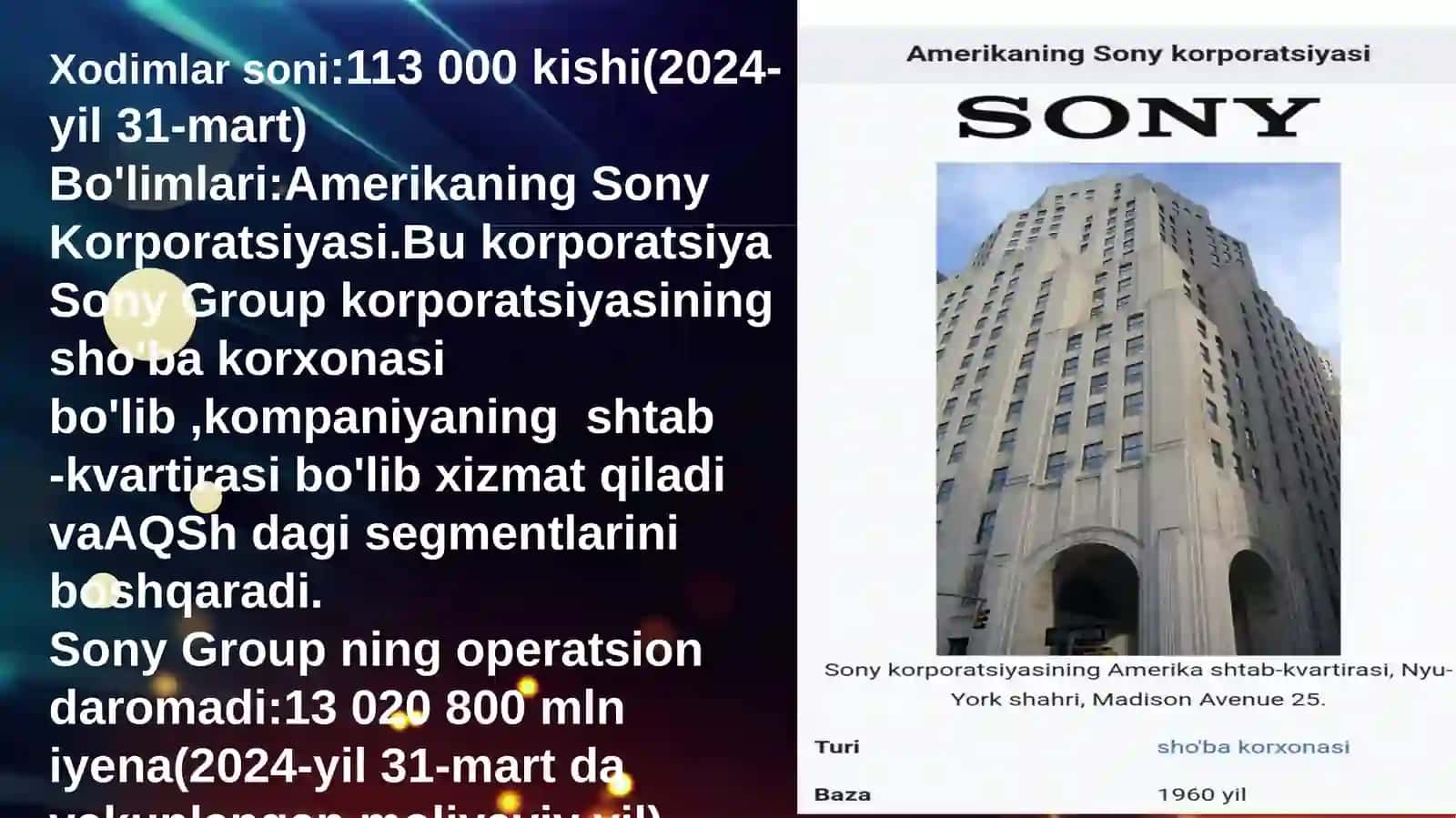 Sony kompaniyasi tarixi va revolutsiyasi 4