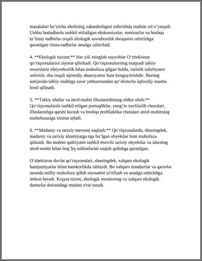 Oʻzbekiston Respublikasining Davlat Qoʻriqxonasi 4