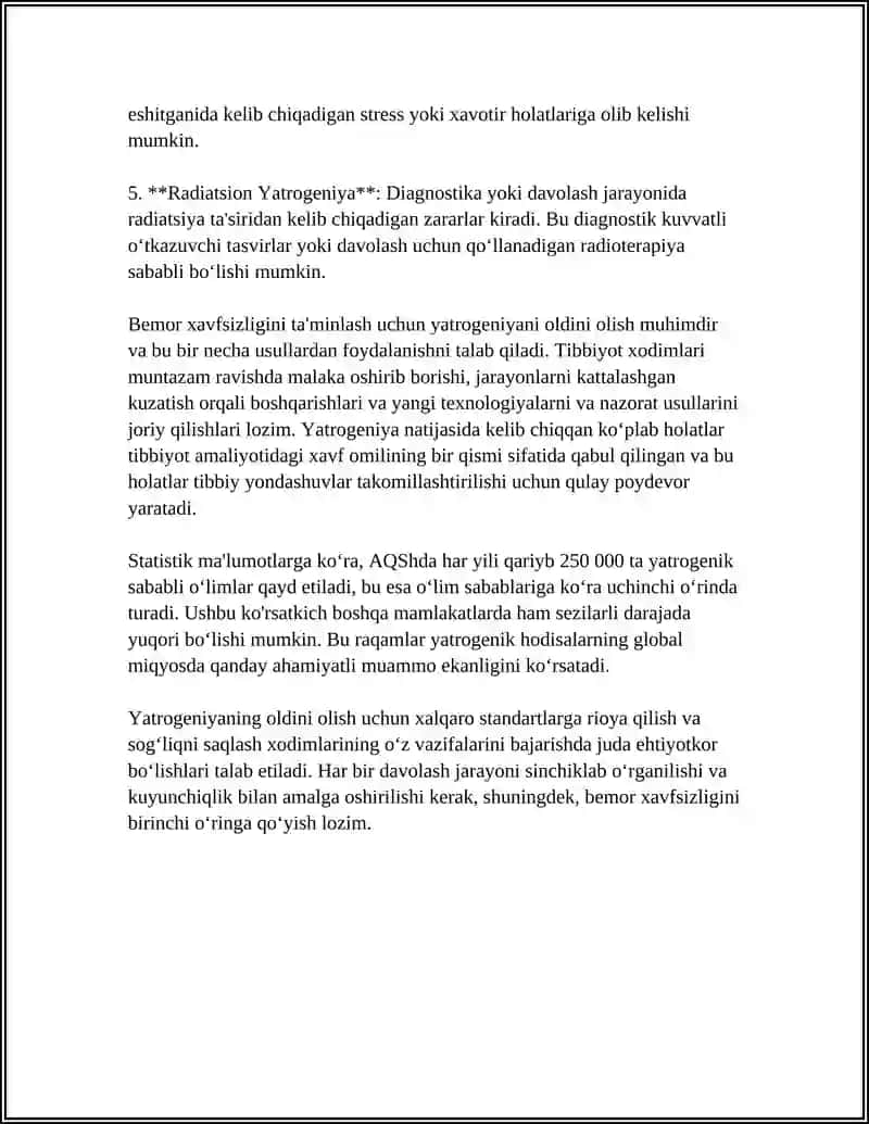 Yatrogeniyaning Taʼrifi va Tasnifi 4